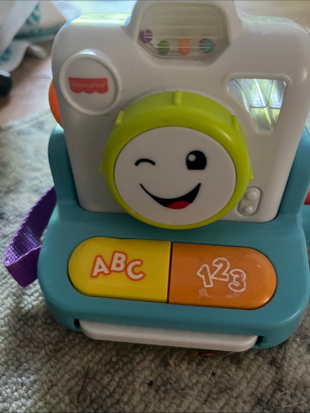 Fisher-Price Teal, Yellow and Orange Learning Camera Toy